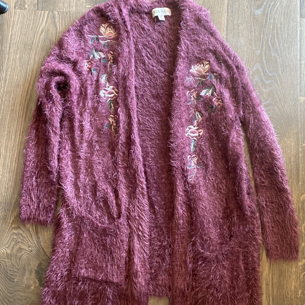 Brand new embroidered cardigan